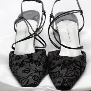 Black Dress Shoes with Crisscross Leather Straps